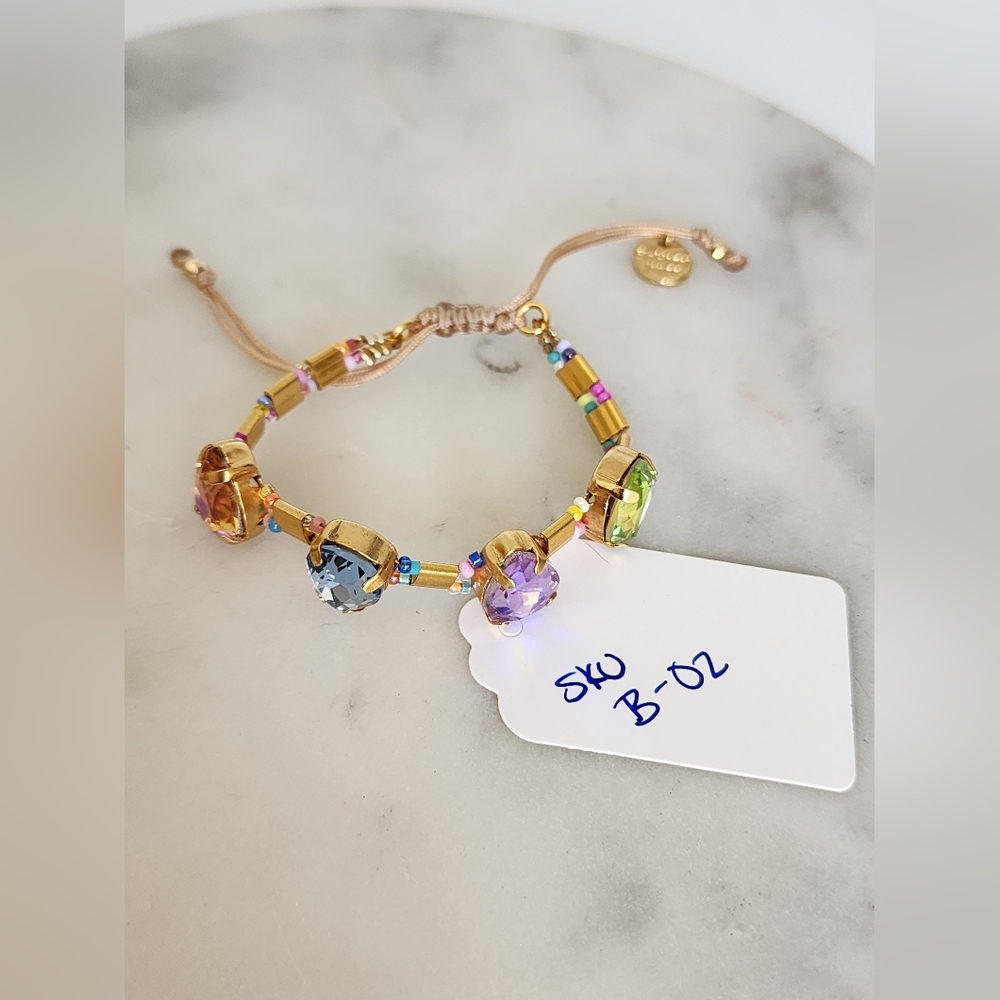 Elegant Multi-Color Bracelet Princess Crystal Style - Picture 8 of 13